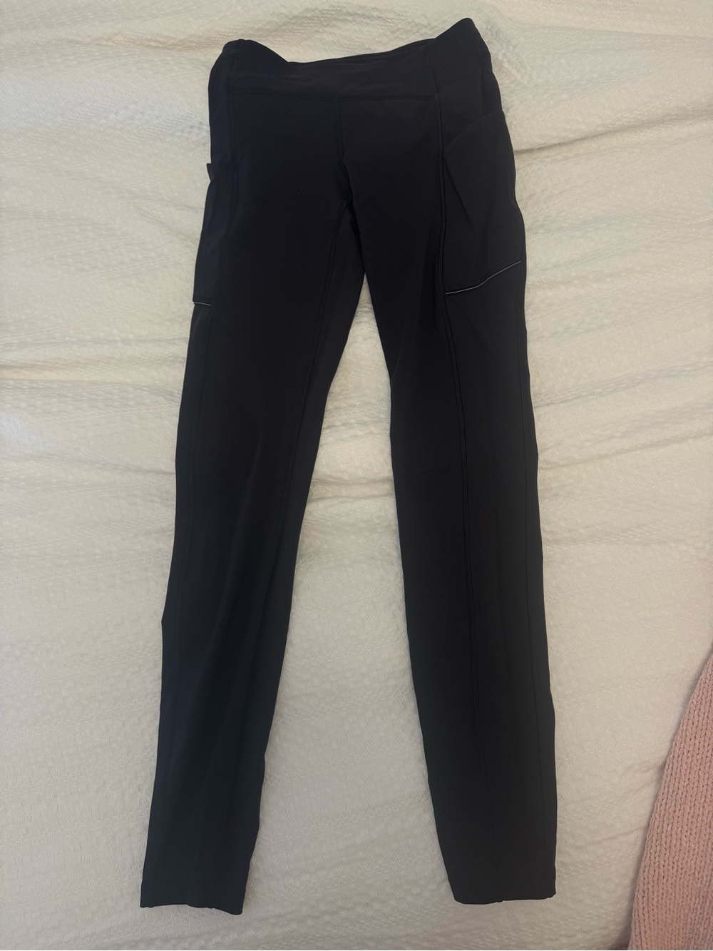 Lululemon black speed up mid rise tights 28’